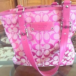 Pink Coach Tote 💕